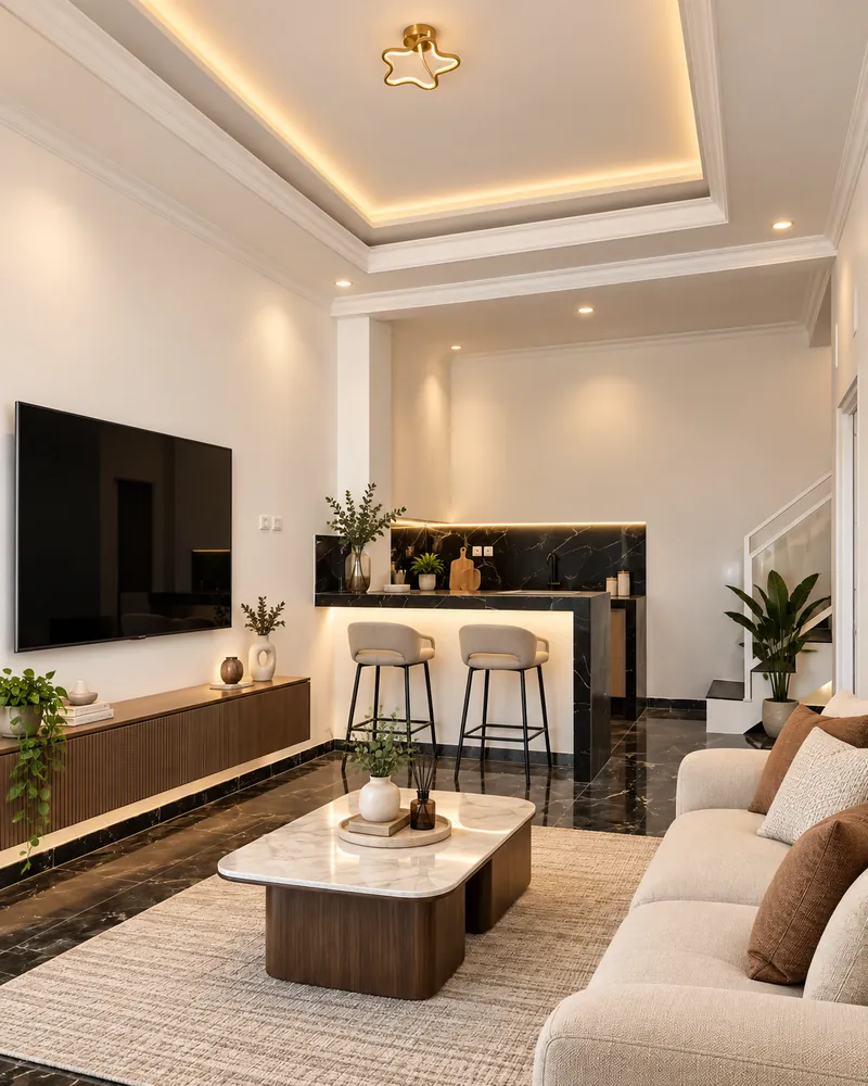 Balkon lantai 2 menghadap lingkungan cluster
